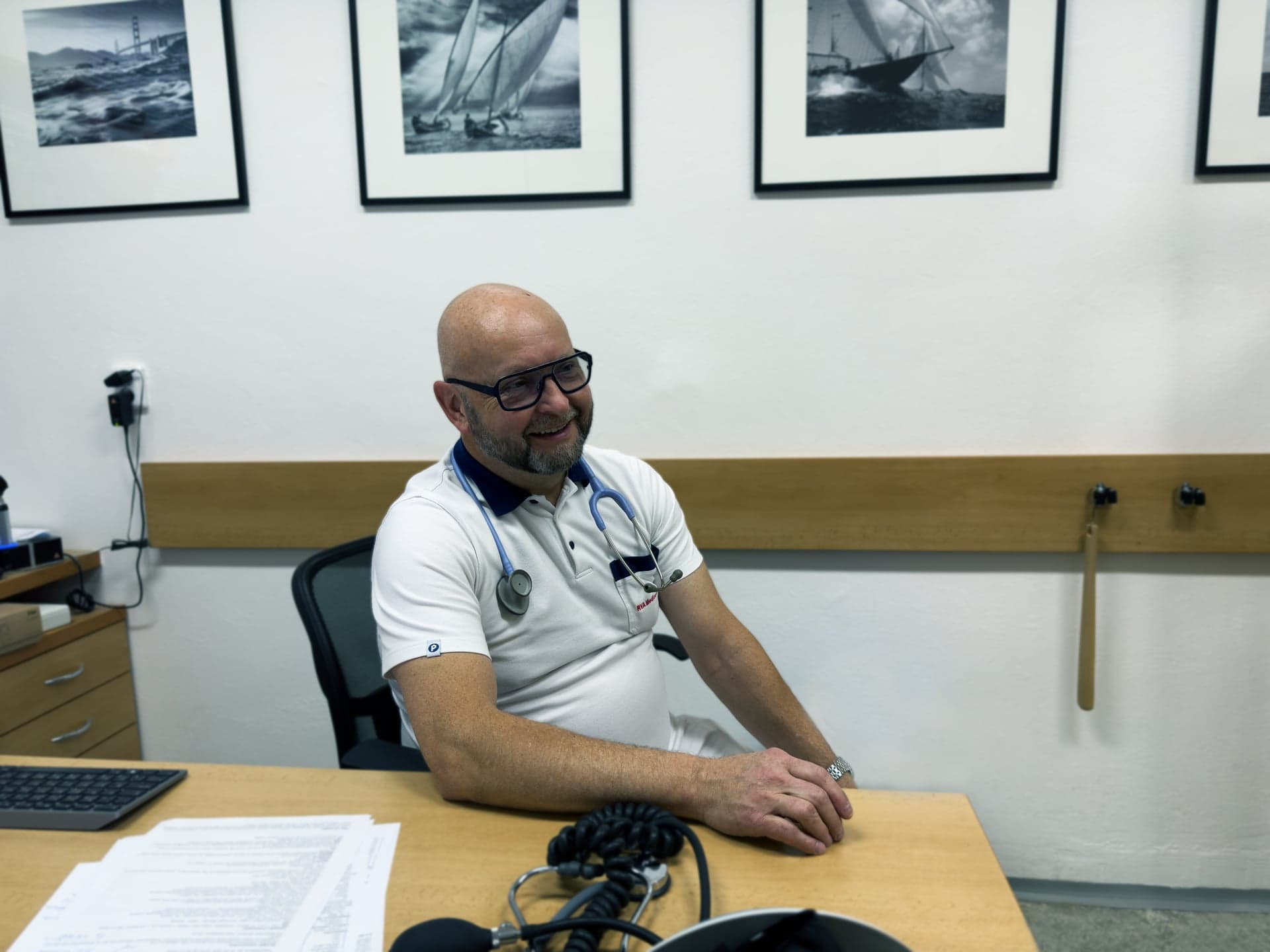 MUDr. Radovan Válek v ordinaci